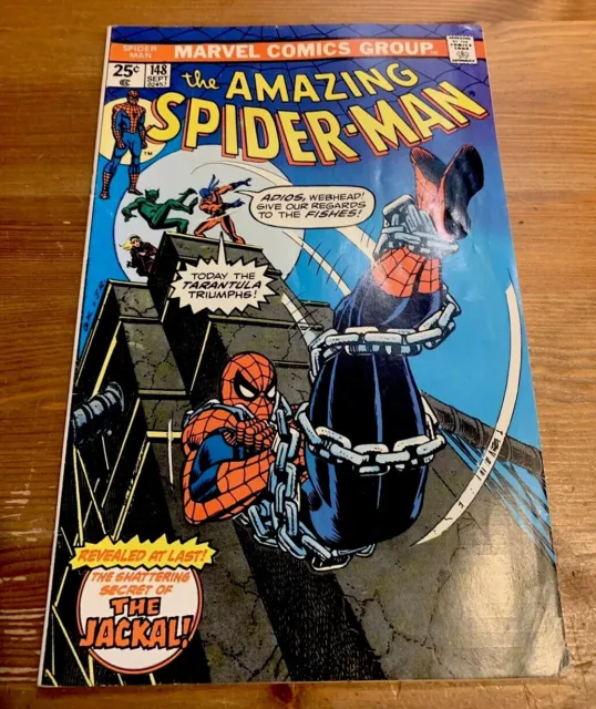 Amazing Spiderman 148 1975 Jackal ID Revealed Clone Saga Fine Cond.