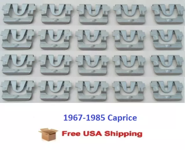 Fits 1967-1985 Caprice Rear Glass Window Windshield Molding Trim Reveal Clips GM