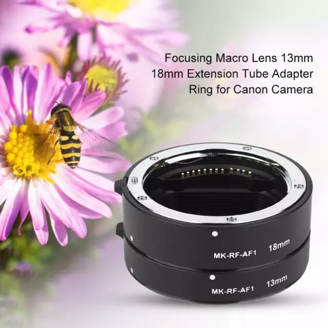 MK-RF-AF1 Auto Focus Macro Extension Tube Ring 13mm+18mm For Canon EOS R/EOS RP