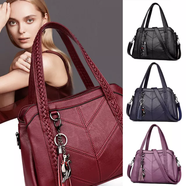 Beautiful Women Handbag Soft PU Leather Shoulder Bag Ladies Crossbody Purse