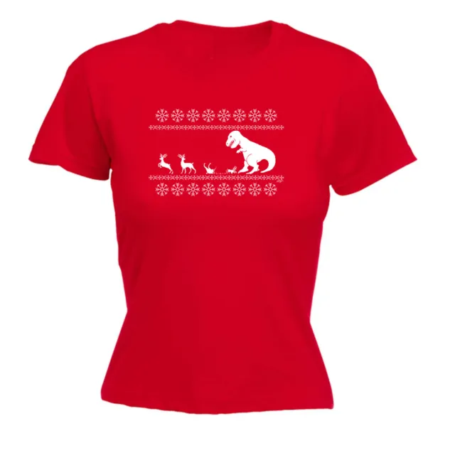 Maglione pranzo di Natale per Trex - T-shirt donna divertente t-shirt regalo novità