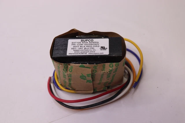 Supco Transformer 40VA 50/60Hz 120/208/240V SXT105
