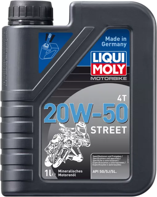 Liqui Moly 1500 Motorbike 4T 20W-50 Street 1 Liter Motoröl Motorrad API SJ