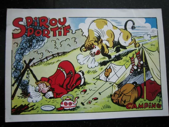 Ancienne Carte postale de SPIROU  Sportif Franquin  année 1950