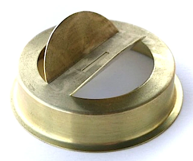 Globe Retainer fits Dietz #3 and #8 - Ham #3 Railroad Lanterns - Solid Brass.