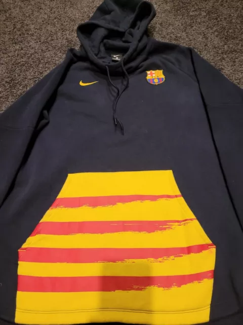 Barcelona Football Club Nike Hoodie Large Size Soccer 3