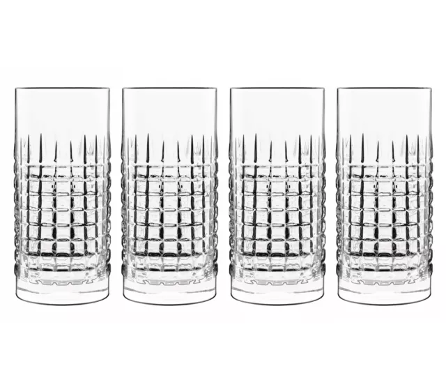 Luigi Bormioli Mixology Hi-Ball Glasses Set 480 ml Crystal Glassware - Pack of 4