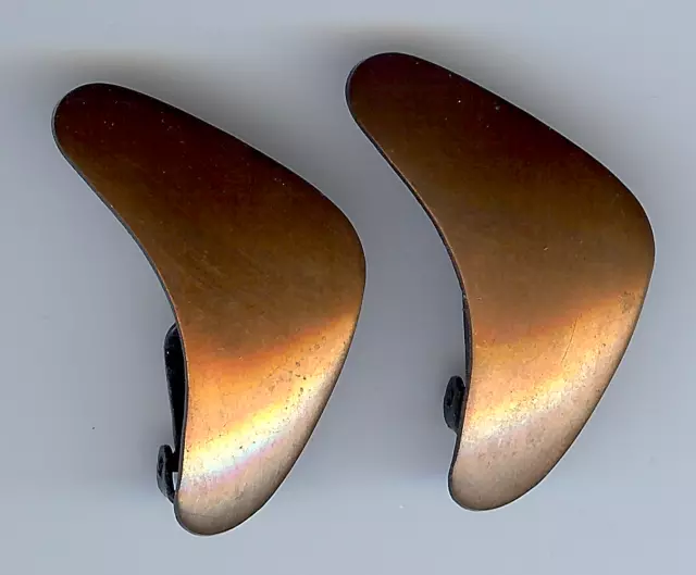KIM Vintage Modernist Design Kupfer Ohrclips