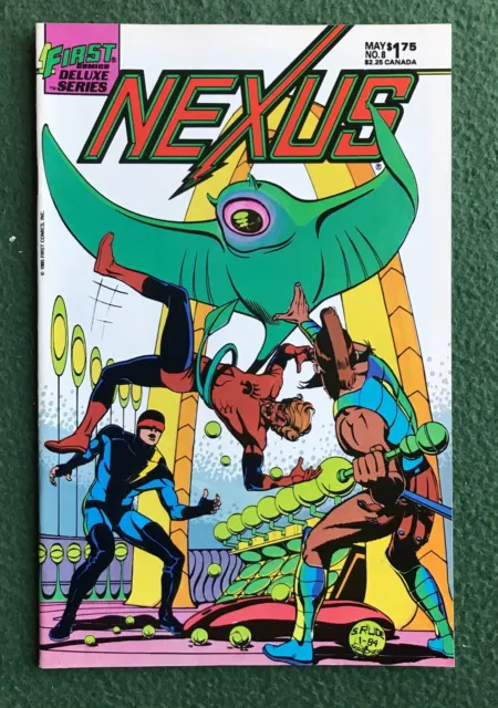 Nexus #8 First Comics Bronze Age Steve Rude Mike Baron sci fi superhero vf/nm