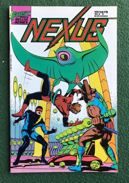 Nexus #8 First Comics Bronze Age Steve Rude Mike Baron sci fi superhero vf/nm