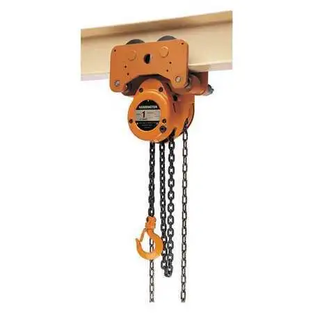 Harrington Nth010-10 Low Headroom Chain Hoist, 10 Ft.Lift