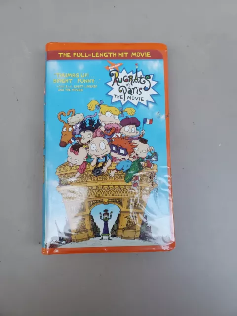 Rugrats in Paris The Movie Orange VHS Tape Clamshell Case Classic Nickelodeon