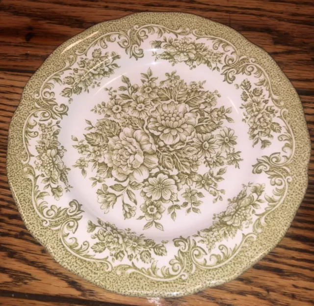 Royal Staffordshire Avondale Ironstone J&G Meakin Green 7” Dessert Salad Plate