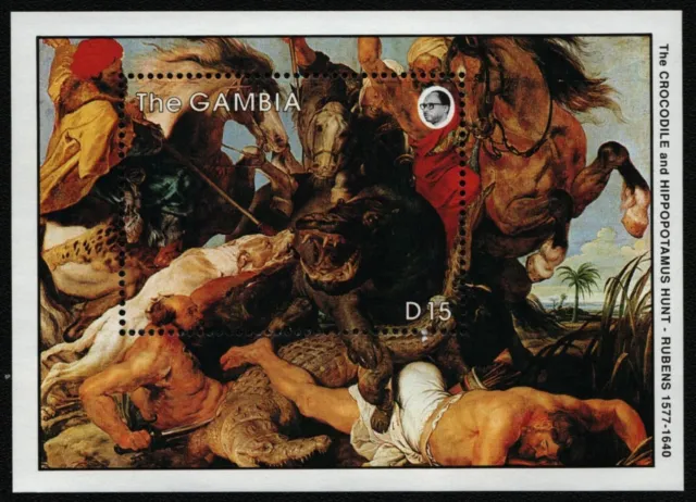 Gambia 1990 - Mi-Nr. Block 104 ** - MNH - Gemälde / Paintings - Rubens