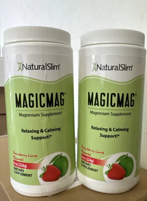 2-NaturalSlim MagicMag Anti Stress Drink Pure Magnesium Citrate Powder (2 PACK)
