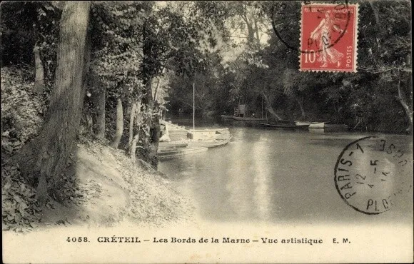 Ak Créteil Val de Marne, Les Bords de la Marne - 2646225