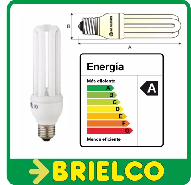 Oferta Bombilla Lampara De Bajo Consumo Tubo 20W 220V E27 6400K Bd2414