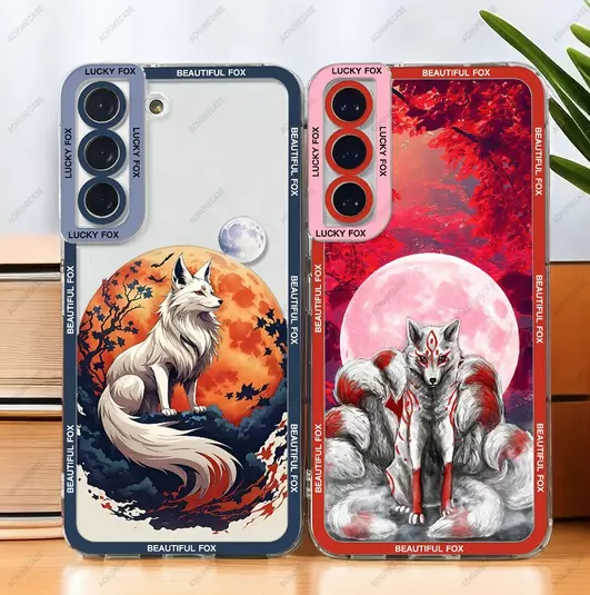 Beautiful Fox Animal Renard Art Coque Cover Case For Samsung Galaxy S24 S23 S22