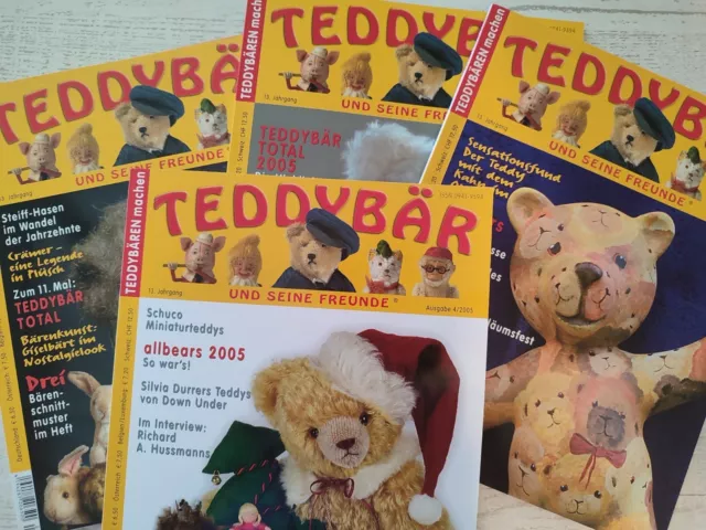 Teddybär und seine Freunde 13.Jahrgang 2005 komplett Heft 1-4 TusF Magazin