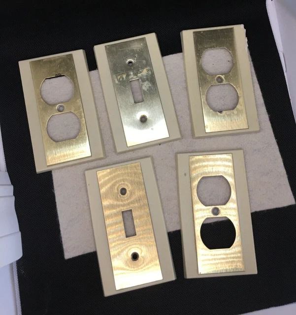 Single Cable Plate - 3/8" Hole Oil Rubbed Bronze Wall Outlet Cover, 1 Gang (2.8"W X 4.6"H), Solid Brass