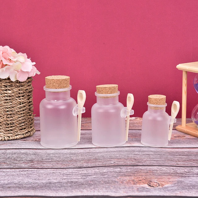 1 pz contenitore vaso di sughero in plastica vuoto bottiglia di sale crema barattolo cosmetico barattolo di sughero D-D_