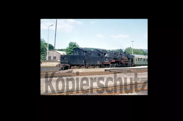 Dampflok Halbformat-DIA - 50 171 vom Bw Goslar in Bad Harzburg, 6/68