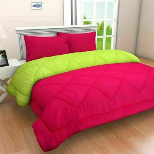 1800 Compte Solide Couleur Ultra Doux Poids Léger Réversible Microfibre Duvet