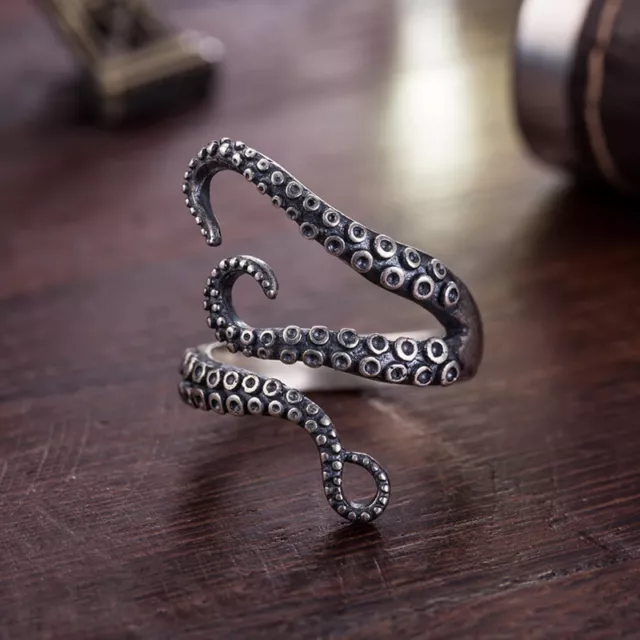 Infinity Snake 925 Silver Plated Ring Women/Men's Party Jewelry Sz Adjustable