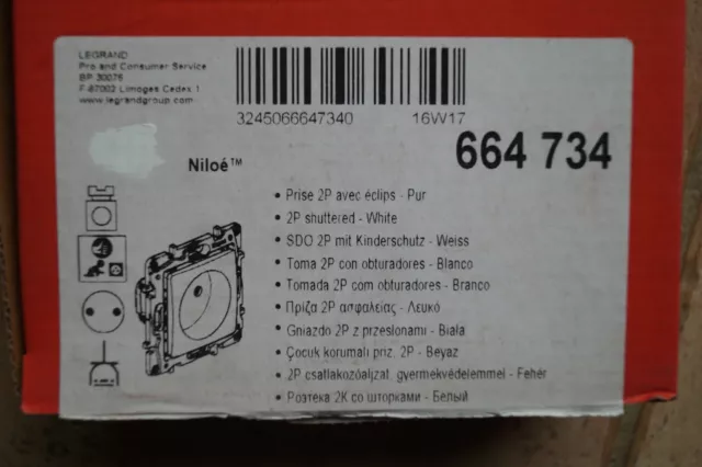 Legrand Niloé Prise 2P 664734