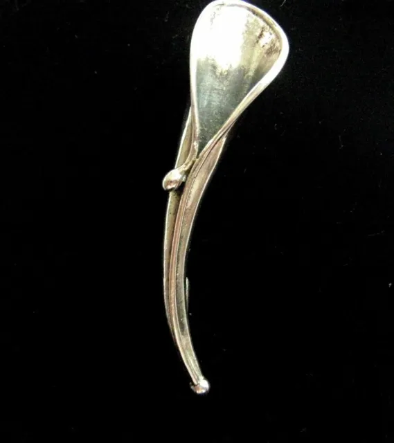 sterling Silver Tussey Mussie posy flower holder lapel brooch Pin Poirot BNew