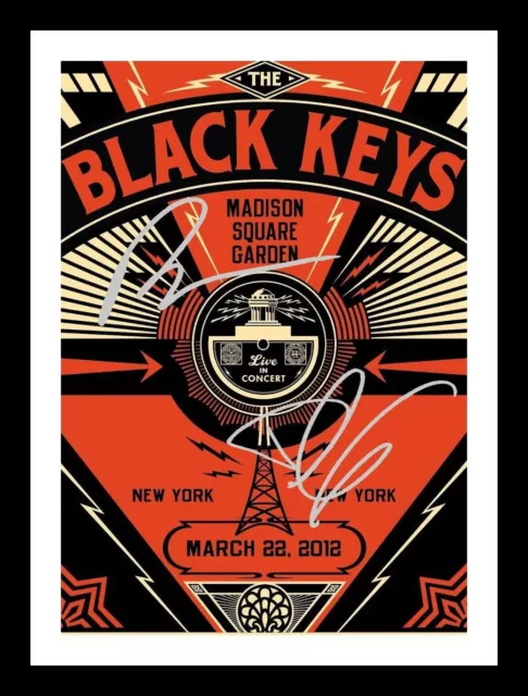 The Black Keys Entire Group Autographed Signed & Framed Photo Print