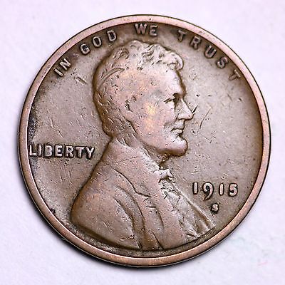 1915-S Lincoln Wheat Cent Penny LOWEST PRICES ON THE BAY!  FREE SHIPPING!