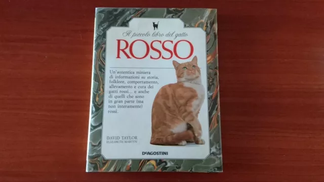" Il Piccolo Libro Del Gatto Rosso " Istituto Geografico De Agostini 1991
