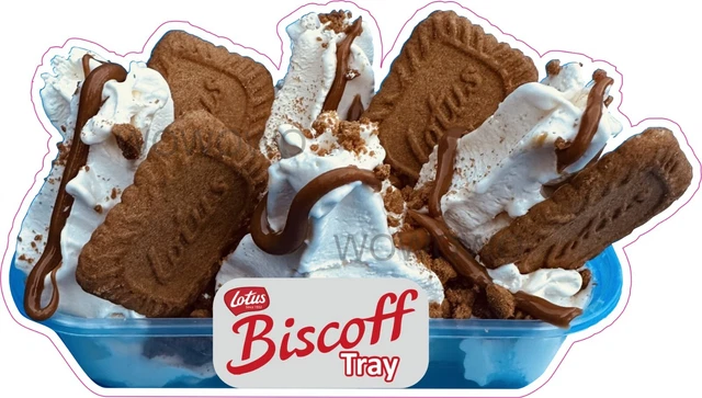 ICE CREAM VAN sticker Lotus Biscoff Tray whippy ice creams stickers ...