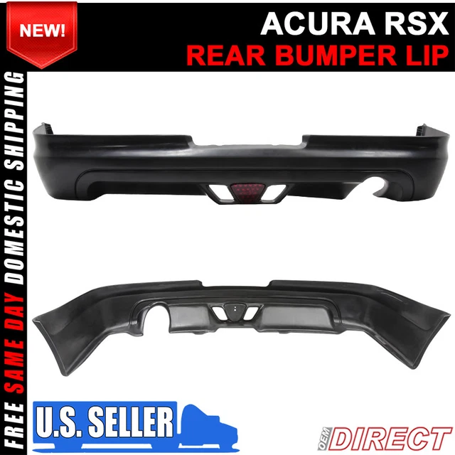 For 02-04 Acura RSX Coupe 2Dr Mugen Style Rear Lip With Led Brake Light 2