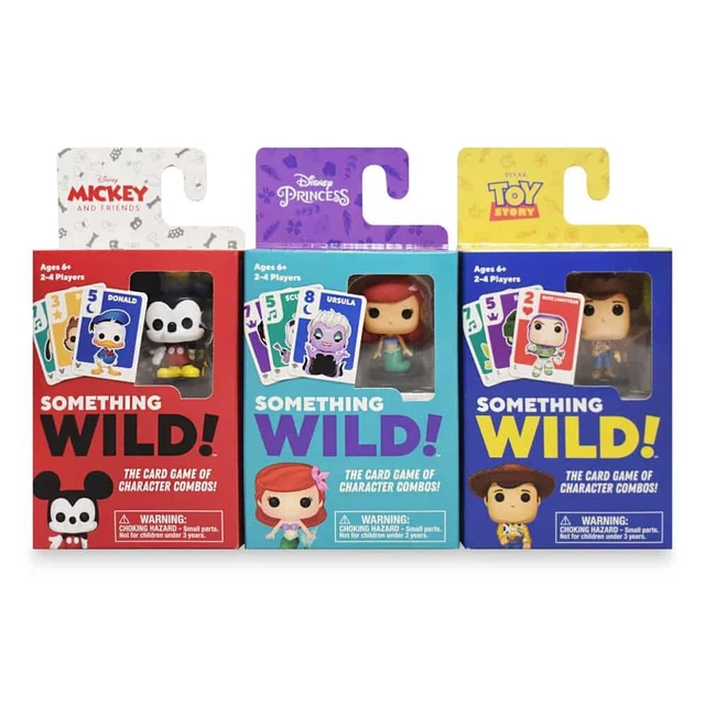 Funko Something Wild Card Spiele Figuren Woody & Mickey & Meerjungfrau SIE WÄHLEN