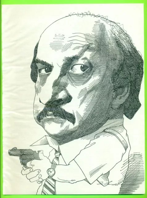 1995 Print Ad Illustration by David Levine of DENNIS FRANZ NYPD Blue SV1.