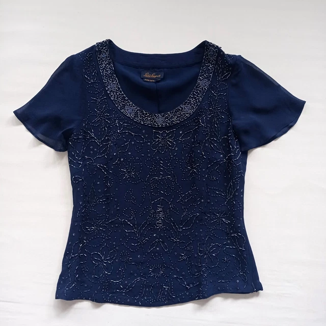 Top Débardeur Luisa Spagnoli Taille 42 Vert - En Satin, Occasion Très Bon état