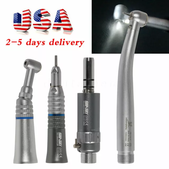 NSK Style Dental Pana Max LED High low Speed Handpiece 2/4 Hole Air Turbine kit