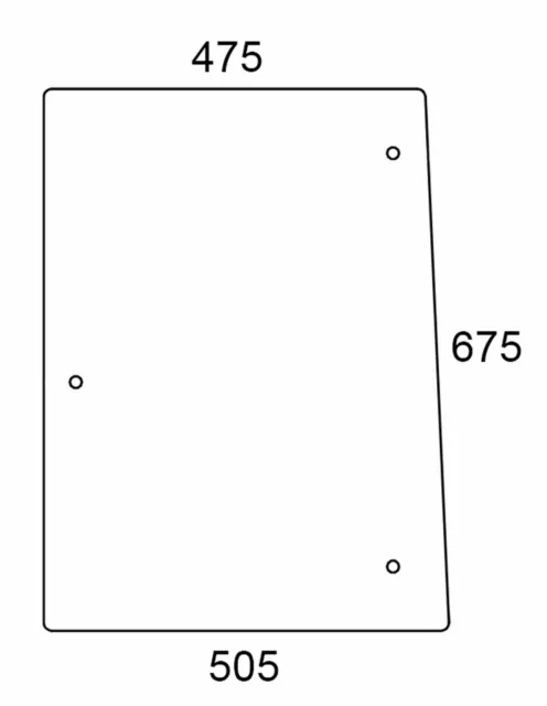 Seitenscheibe rechts / links - Steyr 1-34-371-112 - Kabine SK-1, SK-2 Serie 8060