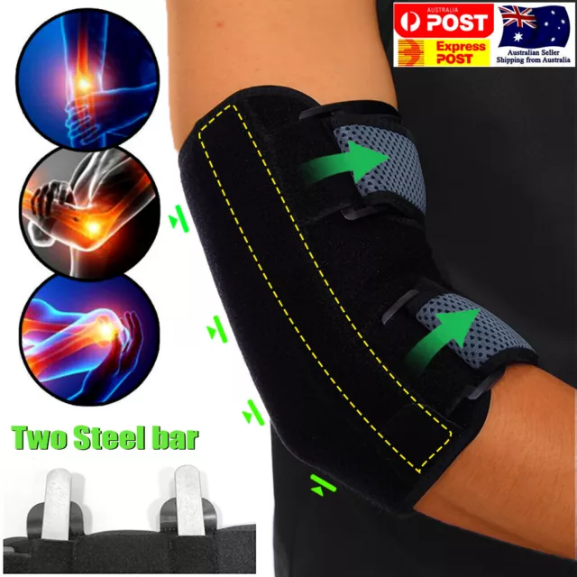 Tennis Elbow Brace Support Arthritis Tendonitis Golfer Arm Joint Pain Band  Strap