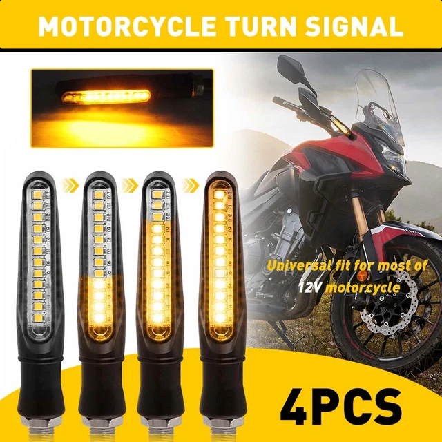 Motorcycle LED Bullet Blinker Turn Signal Light Amber For Kawasaki Ninja KLX250