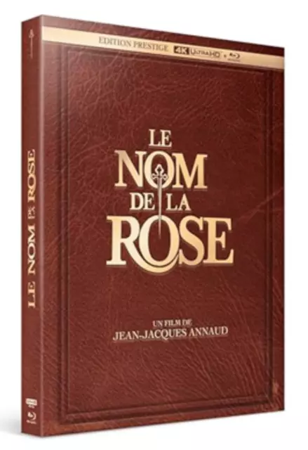 Coffret Blu Ray 2D/DVD/4K Édition Française PRESTIGE Limitée "Le nom de la rose"