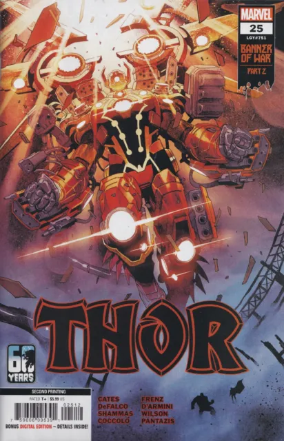 Thor #25 (Coccolo 2Nd Print Variant)(2022) Comic Book ~ Marvel