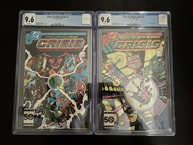 Crisis On Infinite Earths #3 and #4 CGC 9.6