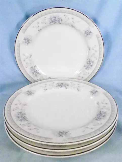 4 Bridal Bouquet Bread Plates Salem Heritage Collection American Limoges Japan