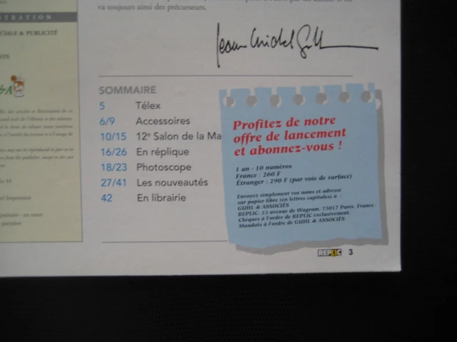 REPLIC n° 3 + 11 n°s annonce pour pas2danse 2