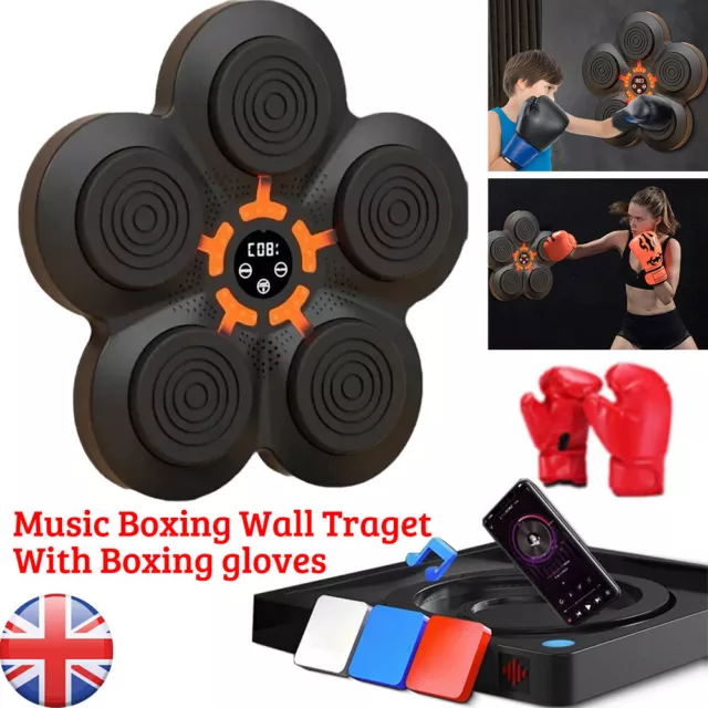 Indoor Boxing Training Target Wall Mount Bluetooth Music React Exercise Machine