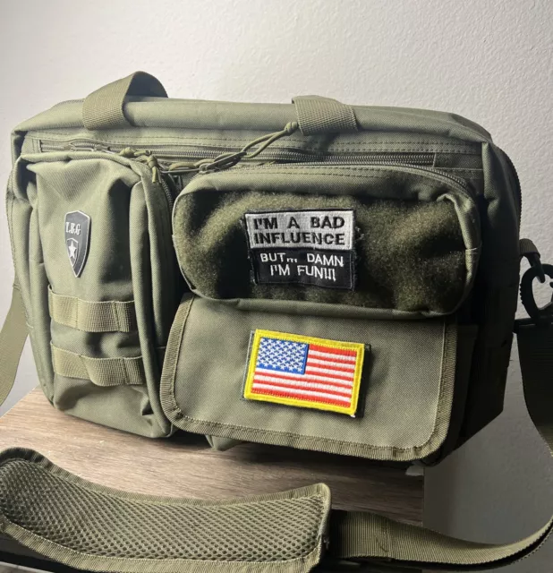 Bolso de pañales verde TBG Tactical Baby Gear Army