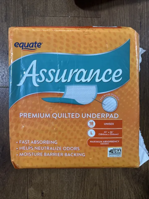 Equate Assurance Men's Incontinence Adult Underwear, Large/XL (36